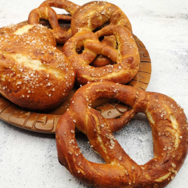 Oma's pretzel recipe made without lye!