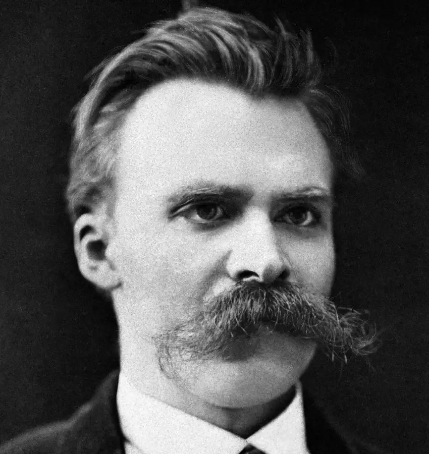 Portrait of Friedrich Nietzsche, German philosopher in history