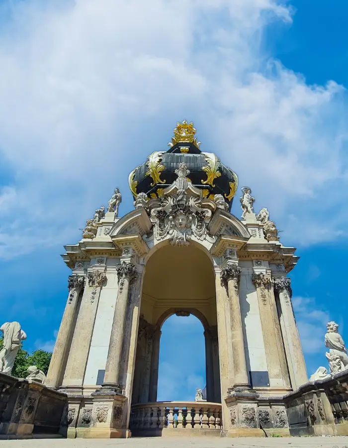 Crown Gate at Dresden’s Zwinger Palace for German architecture coloring pages
