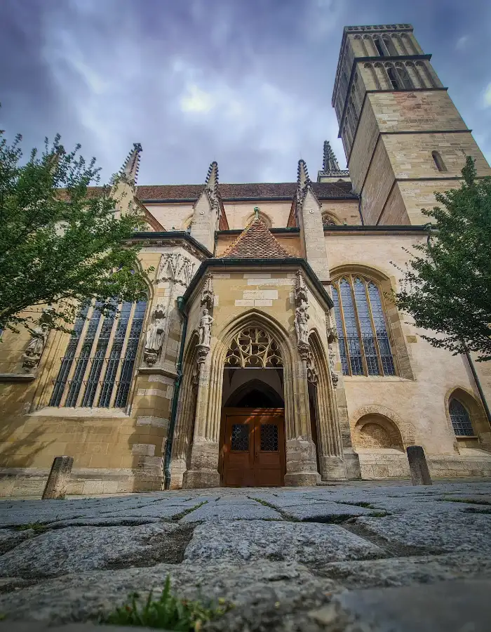 St. James’ Church in Rothenburg ob der Tauber for printable Germany coloring pages for kids